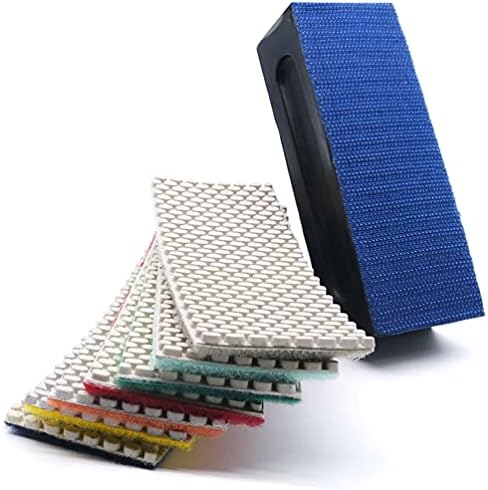 Diamond Hand Polishing Pads 7 Pcs Set with Backing Pad