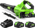 Leaf Blower Cordless, New Upgraded 1200W Brushless Motor Leaf Blower, 700CFM 200MPH with 3 Speed Modes, 160Mins Max Runtime, Handheld Electric Blower for Lawn Care, Yard, Dust & Snow