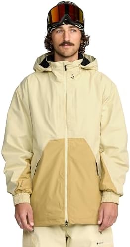Volcom Men's Longo Signature GORE-TEX Snowboard Jacket – Waterproof Snow Jacket with Zip Tech