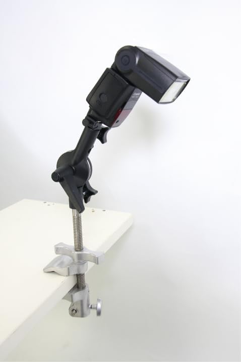 Kupo Super Viser Clamp with 3" Center Jaw and 5/8" Baby Stud for Secure Mounting on Pipes, Truss, Speed Rail, and Rigging Structures in Lighting and Grip Applications (KG602712)
