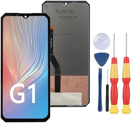 LCD Display Compatible with Oukitel G1 LCD Display Touch Screen Assembly Repair Replacement Parts with Tools.