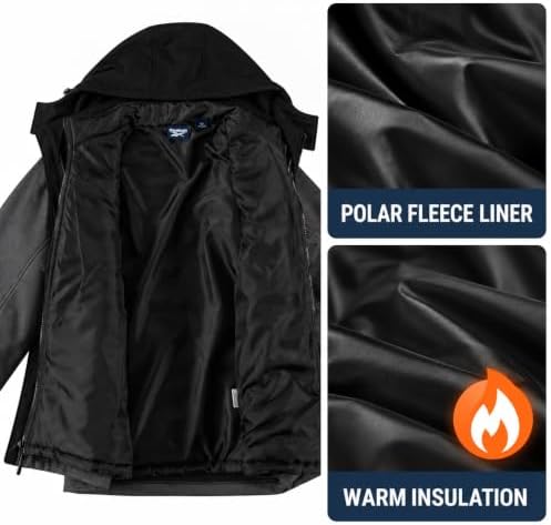 Reebok Mens 3-in-1 Softshell Systems Weather Resistant Midweight Jacket