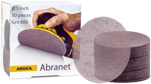 Mirka Abranet Sanding Mesh Discs 5 Inch 800 Grit Hook and Loop