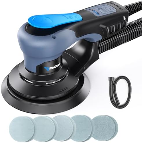 Random Orbital Sander 5.0mm, 350W Brushless Motor, 6 In Pad for Woodworking