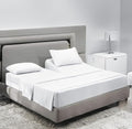 SCI Top Split Flex Sheet Set for Adjustable Bed California King Size ,White