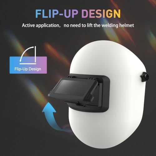 SHINE Flip Up Sugar Scoop Welding Hood,2x4 Welding Helmet