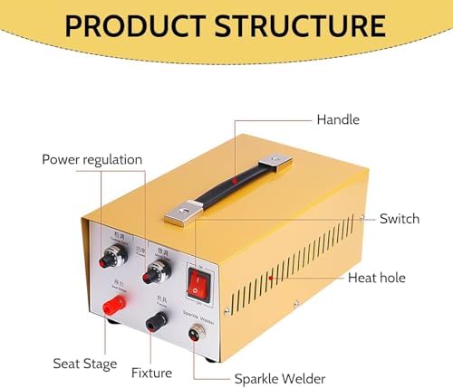 30A Jewelry Micro Welder for 0.4-1mm Fine Wire, Foot Pedal Control