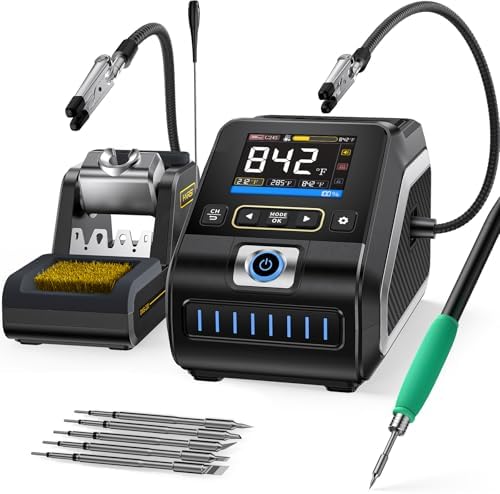FNIRSI DWS-200 200W High Power Soldering Station Kit,2 Helping Hands