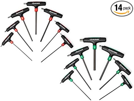Husky 14-Piece SAE and Metric T-Handle Hex Key Set