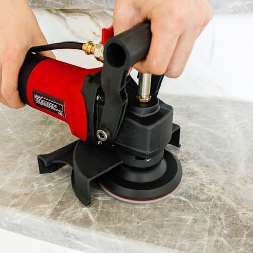 800W/110V Variable Speed 4'' Wet Polisher / Grinder & Granite Diamond Polishing Pads Concrete Polisher Stone Polisher for Granite/Marble/Concrete/Stones (PA0001000-2)