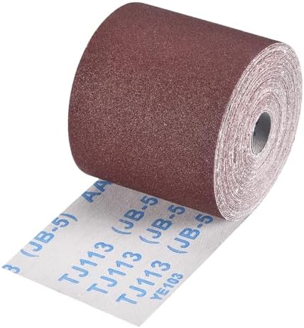 Sandpaper Roll 3.6Inch 33FT 120Grit Aluminum Oxide Emery Cloth Roll