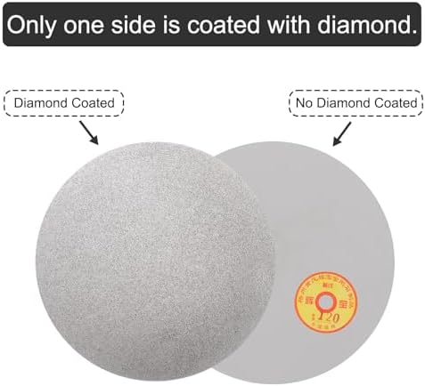 uxcell Diamond Sanding Grinding Disc, 12in (300mm) Grit 120 No Center Hole