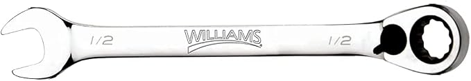 Williams 1216RC Ratcheting Combination Wrench, 12 Point, 1/2-Inch