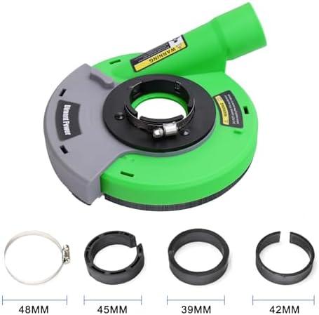 Dust Shroud for Angle Grinder 4.5 Inch /5 Inch Universal Surface Grinding Shroud for Concrete, Cement, Marble, Rock, Granite（115mm / 125mm）
