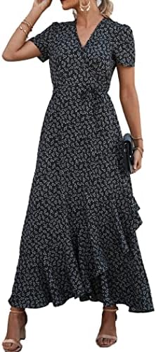 PRETTYGARDEN Women's Boho Floral Summer Maxi Dresses