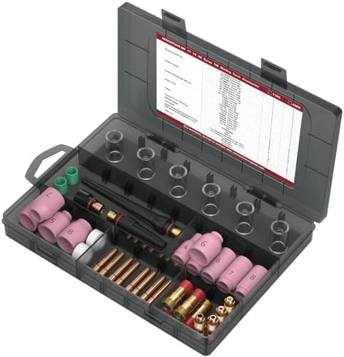 ARCCAPTAIN 49 Pcs TIG Welding Torch Accessories Kit for WP-17/18/26