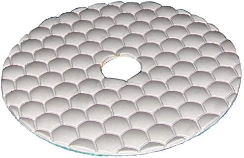 Diamond Polishing Pads 4" Dry For Concrete Granite Stone Polish- Set of 8 Pads, 1 Rubber Backer Holder