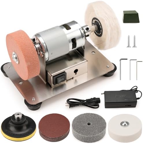 Sbestily Versatile Electric Mini Bench Grinder, Jewelry Buffer & Polisher