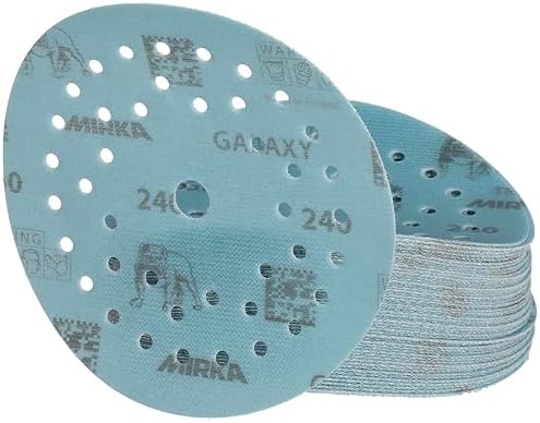 Mirka Galaxy Multifit Sandpaper 5 Inch Grit 240 50 Discs Pack