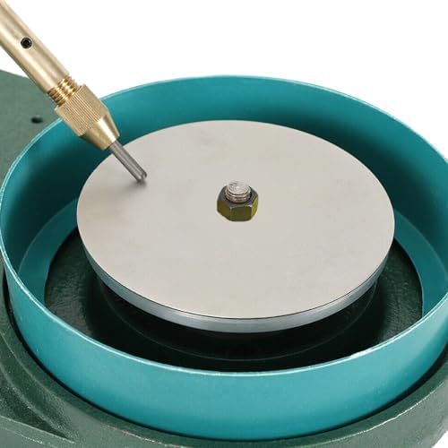 Gemstone Facer 2800RPM Gemstone Grinder Gemstone Grinder Polisher Polishing Machine Robotic Milling Tool Gemstone Cutting Tool 180W with 6-inch Polishing Disc (Green)
