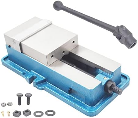 kimllier 5 Inch Heavy Duty Milling Machine Vise, Ductile Iron Accuracy Lock Down Vise, Accuracy Mill Vise without Base Fit for Finishing Milling Machines, Drilling Machines, and Accuracy Parts