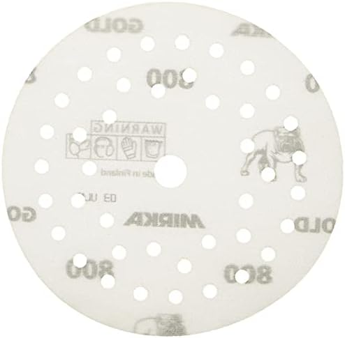 Mirka Gold Film Multifit 5 Inch Sandpaper 800 Grit Hook and Loop