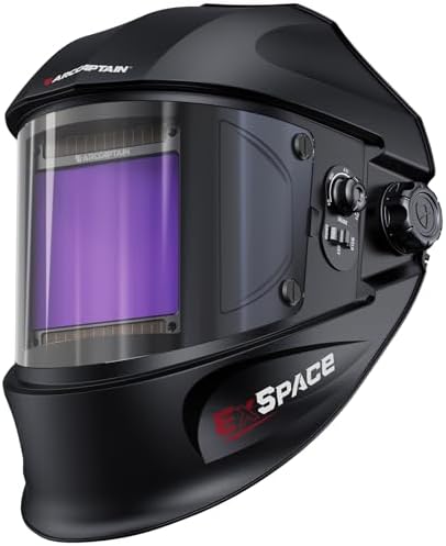 ARCCAPTAIN Welding Helmet, 3.94"×3.66" Auto Darkening Welding Hood