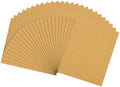 25 Pcs 80 Grit Sandpaper 9 x 11 Inch Sand Paper Alumina Gold