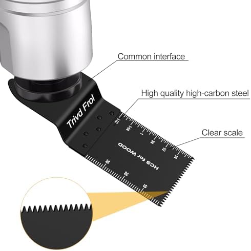 Trivd Frol 50PCS Titanium Multitool Blades for Wood Plastic Nails Metal