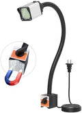 28LEDs Magnetic Light, 1320 Lumen 120v Flexible Gooseneck Work Light with Adjustable Magnetic Base for CNC MlilingDrill Press Sewing Machine Industrial Lighting, 12w