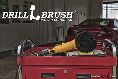 Outdoor Concrete Brush - Driveway Cleaner Scrub Brush for Rotary Polisher