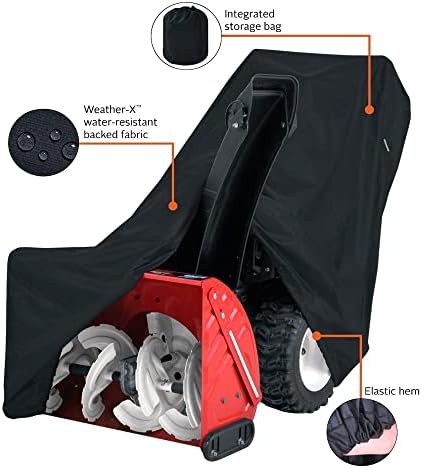 Classic Accessories Two-Stage Snow Thrower Cover with Tall Chute
