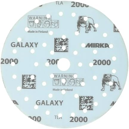 Mirka Galaxy Multifit Sandpaper 6 inch Grit 2000 50 Discs
