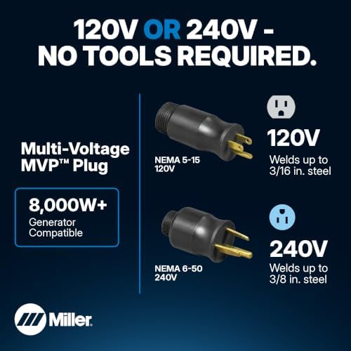 Millermatic® 211 PRO MIG Welder Machine, Dual-Voltage, Auto-Set™