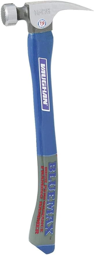 VAUGHAN CFB2HCM California Framer Hammer, 19 oz Milled, Nail Starter, Made In The USA, VN11626