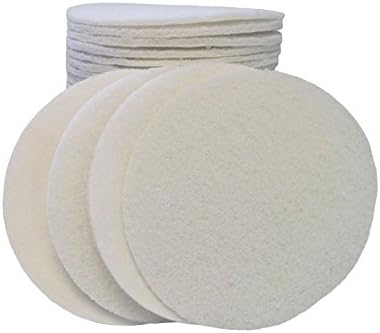 STARCKE Premium 6 Inch Non Woven Surface Conditioning Discs - for Dry Sanding Countertops, Auto Body Repair, Marine, Paint, Plastics, Metal and Fiberglass (White, 25 Pack)
