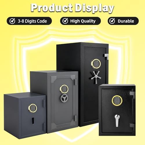 Gun Safe Replacement Lock with Left Swing Bolt Lock and 2 Emergency Keys