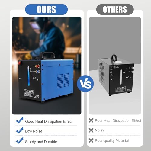 TIG Welder Water Cooler, 10L TIG Miller Welder Torch Water Cooling Machine WRC-300A 60 Hz Powerful Welding Machine Torch Water Cooling System for Welding Equipment