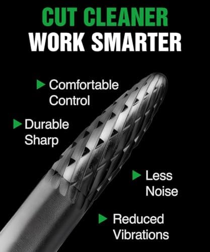 SF-1 Carbide Burr 1/4 In Shank Double Cut Die Grinder