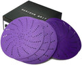 Serious Grit - 6-Inch P80-P220 Ceramic Multi-Hole Sanding Discs - 50 Pack