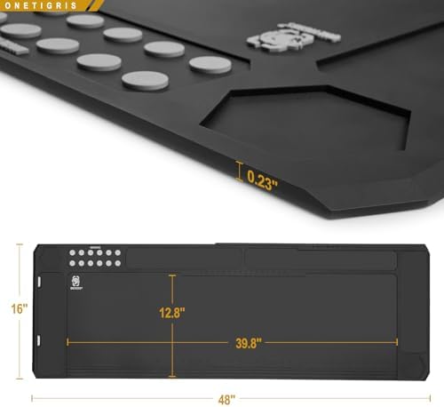 OneTigris Gun Clean Mat Magnectic for Table, Extra Large 48"x16" Anti-Slip Rubberized Repair Mat for Gun Parts, Protects Work Surface from Solvents and Oils