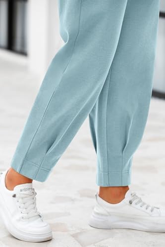 CFLONGE Womens Ankle Work Pants Trousers Casual Slacks