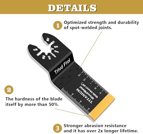 Trivd Frol 10 PCS Titanium Multitool Blades Metal Cutting
