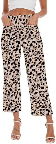 Wide Leg Jeans for Women Trendy High Waisted Flare Jeans Cropped Pants Stretchy Baggy