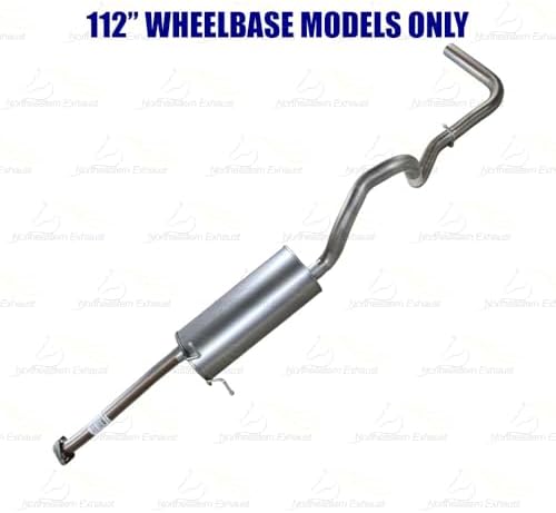 Northeastern Exhaust | Stainless Steel Intermediate Pipe, Muffler, & Tail Pipe Exhaust System Kit Compatible for Ford Ranger 2004-2011 4.0L | 112" WB | Free Gasket, Clamps & Spring Bolt Kit Included