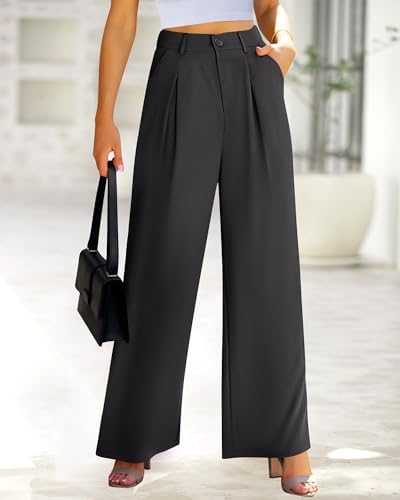 BTFBM Fall High Waisted Business Casual Palazzo Pants for Women Dressy 2026