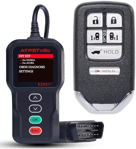 DIY Smart Key Fob Kit Fits for Honda Odyssey (EX-L/Touring) 2014 2015 2016 2017 Keyless Entry Remote Replace Key Replacement KR5V1X ID47 6 Button