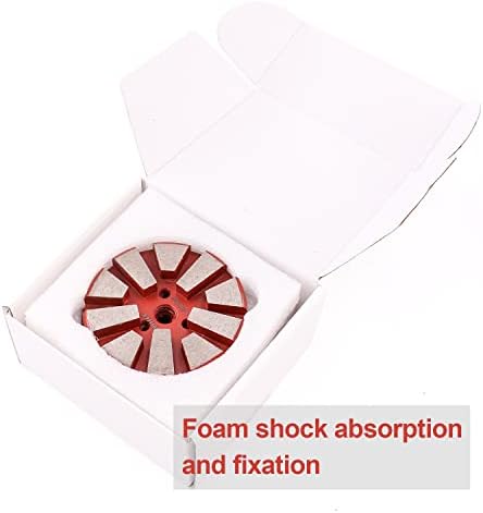 3PCS 3" 10 Segments Metal Bond Diamond Grinding Polishing Pad Concrete Marble Granite (400 Grit)