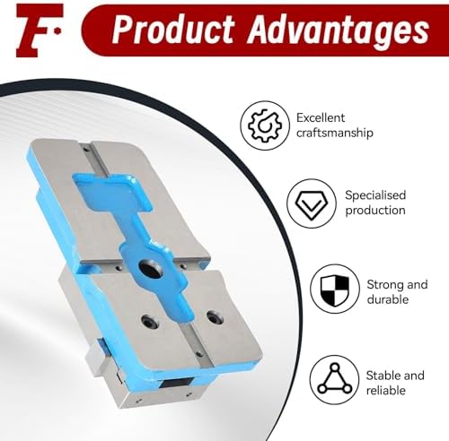 findmall 3" Accuracy Mill Vise Without Base for Milling Shaping and Drilling Machines