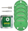 Diamond Rotary Tool Cut-Off Wheels - 5pcs 1-9/16 Inch(40mm) Metal Cutting disc for Rotary Tool Accessories with 1pc 1/8” Mandrel for Metal, Iron Pipe, Iron Sheet, Bolts, Screws